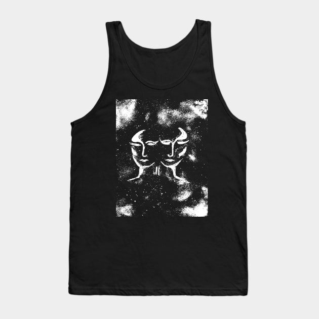 Gemini zodiac design Tank Top by artbyluko